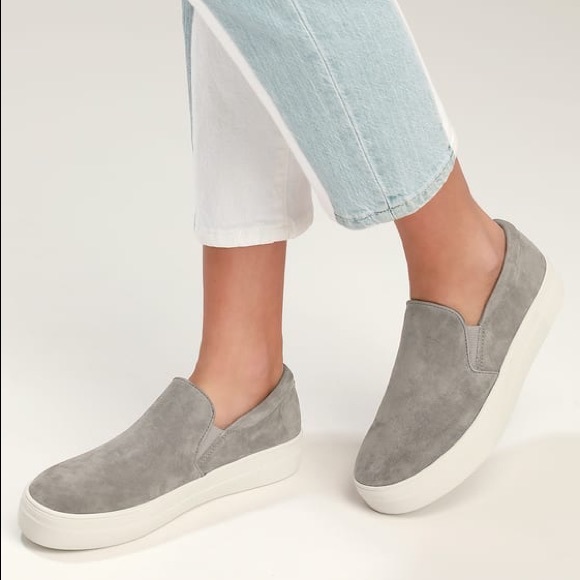 steve madden gills grey suede